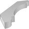 Ekena Millwork 3 1/2-in. W x 28-in. D x 34-in. H Olympic Architectural Grade PVC Knee Brace BRCP035X28X34OLY - alternate 6
